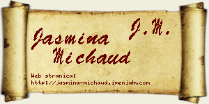Jasmina Michaud vizit kartica